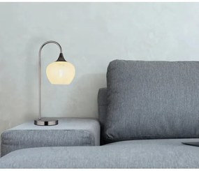 Globo 15548TK - Asztali lámpa MAXY 1xE27/40W/230V fehér/antracit