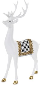 Karácsonyi Casa Roma design Szarvas figura, műanyag, többszínű, 44x9x25 cm