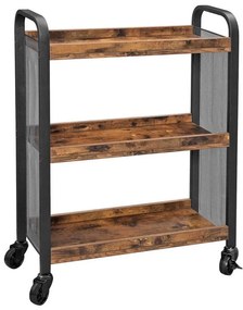 Tálalóasztal MARGE barna/fekete