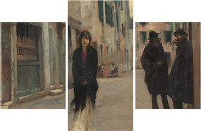 Kép - John Singer Sargent, Street in Venice, reprodukciók (90x60 cm)
