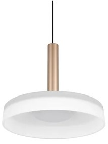 Fekete-fehér-aranyszínű LED dimmelhető függőlámpa üveg búrával ø 22 cm Celeste – Trio