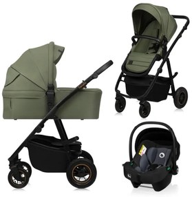 Lionelo - Kombinált 3 az 1-ben babakocsi AMBER PLUS Green Forest