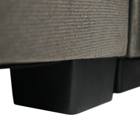 Ülőgarnitúra, szürkésbarna taupe, jobbos, LAMORA U