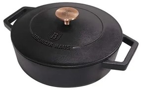 BerlingerHaus Öntöttvas alacsony lábas (2,57 L) Black Rose Collection BH/6493