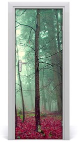 Ajtó tapéta erdő ősszel 75x205 cm