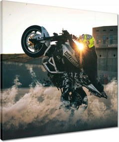 Vászonkép 50x50 Gumiégetés Drift Motor