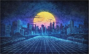 Fotótapéta Flizelin a nappali hálószobába Futurisztikus tájkép 416x254