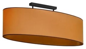 Duolla - Felületre szerelhető csillár OVAL VEGAN 2xE27/15W/230V barna