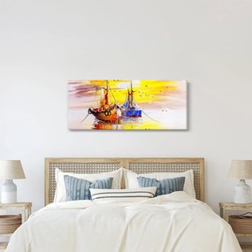 Kép - A csónak festménye (120x50 cm)