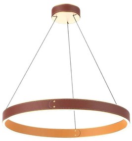 Klausen 142027 - LED Csillár zsinóron LEATHER LED/47,8W/230V barna/narancssárga