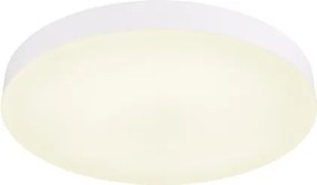 Globo 12384-36W Mennyezeti lámpa matt fehér műanyag, csúszókapcsoló, lépcsős kapcsoló, színek rögzíthetők, ø: 400mm, M: 45mm, tartozék: LED 36W 230V, 4700lm forrás, 3400lm kimenet, CCT 3000/4000/6500K