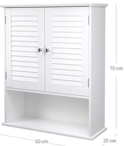 Fürdőszobai fali szekrény 60x20x70cm