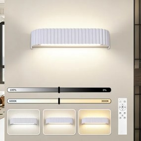 Brilagi - fényerőszabályozható LED fali lámpa FALCON MODERN LED/14W/230V 40 cm fehér + távirányító