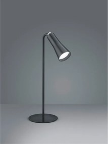 Matt fekete fém LED asztali lámpa (magasság 36 cm) Maxi – Reality