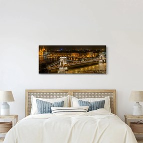 Éjszakai város képe (120x50 cm)