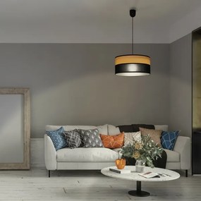 ALBA kábelre szerelt csillár 1xE27/15W/230V, átm. 45 cm, fekete/barna