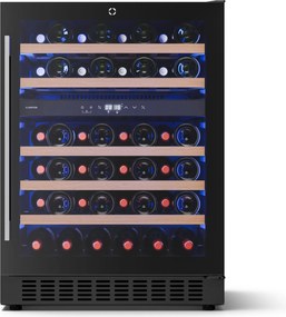 Klarstein Illuminosa pult alatti borhűtő | Kétzónás | 129 liter | 46 palack | 60 cm