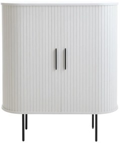 Fehér szekrény tolóajtóval 100x118x40 cm Nola – Unique Furniture