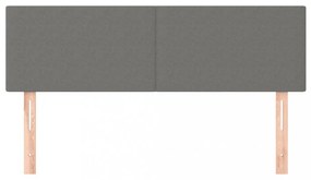 2 db sötétszürke szövet fejtámla 72 x 5 x 78/88 cm