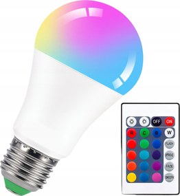 Disco Led Izzó Távirányító Rgb Gömb Színváltó E27 Menetes Lámpa