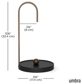 Fekete fa papírtörlő tartó ø 17 cm Bellwood – Umbra