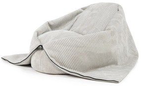 Krémszínű kordbársony gyerek babzsákfotel Cocoon 80 – SLOWDOWN