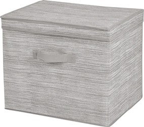 Miami rendszerező doboz fedéllel, bézs, 400x300x250mm, nem szőtt