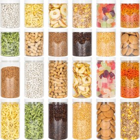 24x Befőttesüveg Élelmiszer Tartály Ömlesztett Termékek 1L 1,5L