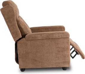 Dönthető fotel barna kord kárpittal – SPENCER