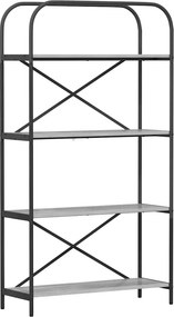 vidaXL Könyvespolc Szürke Sonoma 80 x 30 x 146 cm Faanyag