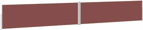 vidaXL barna kihúzható oldalsó terasz-napellenző 170 x 1200 cm