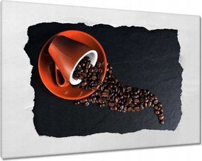Våszonkép 60x40 Csésze és kåvébab