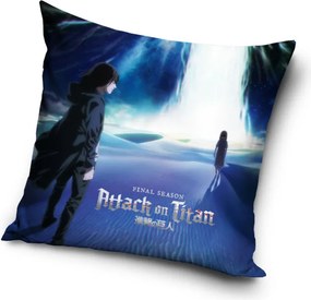Attack on Titan Waterfall párnahuzat 40x40 cm Velúr