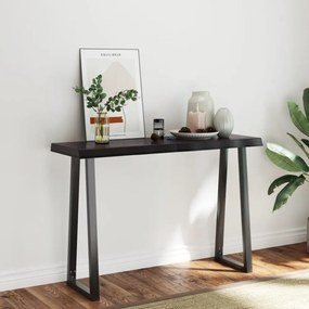 sötétbarna kezelt tömör asztallap 120x40x(2-6) cm