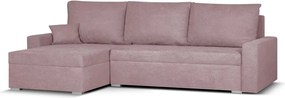 MATT Kinyitható sarokkanapé Rózsaszín