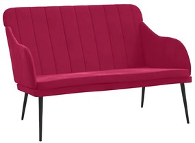 vidaXL bordó bársonypad 110 x 76 x 80 cm