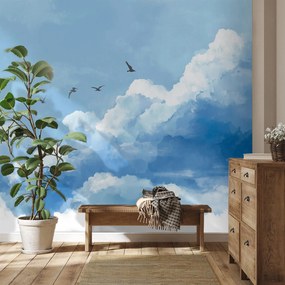 Fotótapéta - Madarak a felhőkben (147x102 cm)