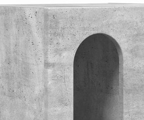vidaXL Éjjeli asztal 2 pcs Beton Szürke 40 x 35 x 50 cm Faanyag