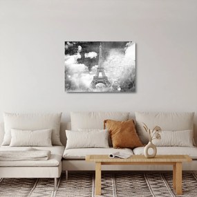 Üveg kép - Vintage Üveg képeslap a városról N⁰3 (70x50 cm)