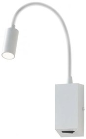 Fali lámpa, fehér, 3000K melegfehér, beépített LED, 315 lm, Redo Hello 01-1193