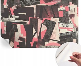 Dekoratív öntapadós fotótapéta irodába Geometrikus kollázs 416x254 cm