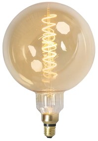 E27 szabályozható LED izzó spirális izzószál G200 3W 200lm 2100K
