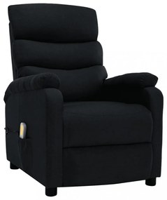 fekete szövet elektromos masszázsfotel