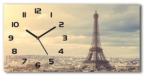 Négyszögletes üvegóra vízszintesen Párizsi eiffel-torony pl_zsp_60x30_f_67211214