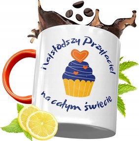 Narancssárga Bögre Barátnő Barátnőjének, fényképes nyomattal