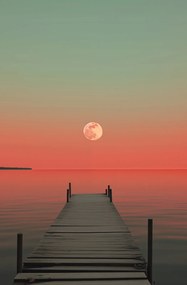 Poszter 56,6x86,4cm Hold a víz felett