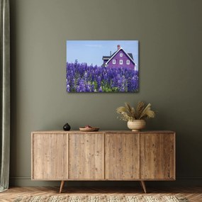 Levandula mező képe (70x50 cm)