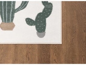 Zöld-elefántcsont színű gyerek szőnyeg 80x150 cm Cacto Malachite – FD