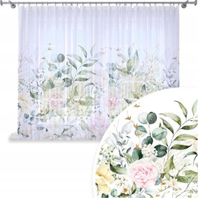 Függöny Kész 300x150 Fátyol Festett Béka Mintás 123