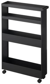 Matt fekete acél fürdőszobai polcos állvány 48x80,5 cm Tower – YAMAZAKI